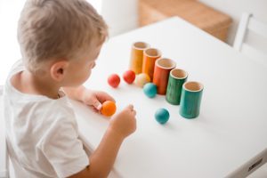 Rainbow Bamboo Sorting Tubes Set