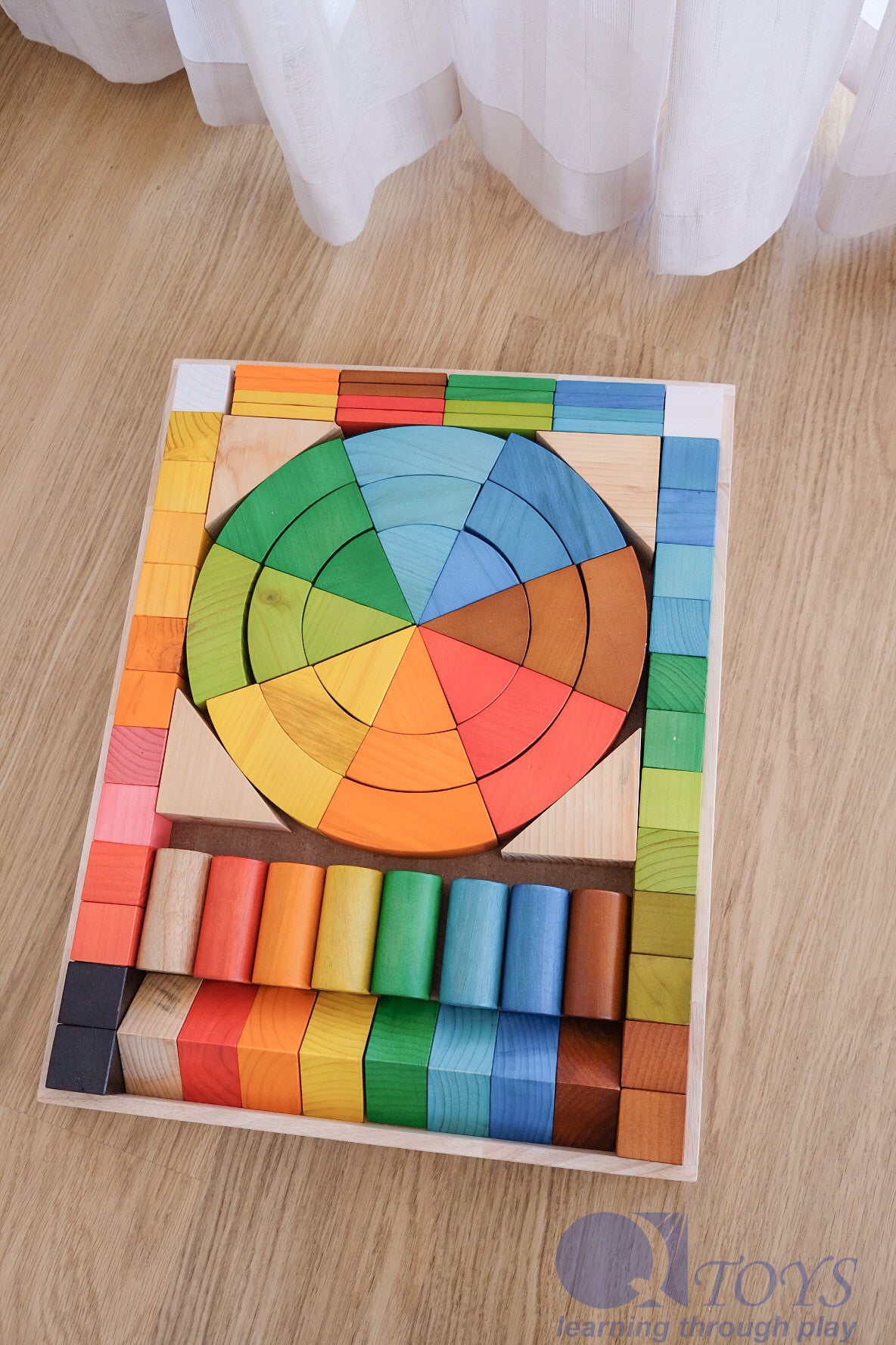 Jumbo Rainbow Building Blocks 86 Pcs