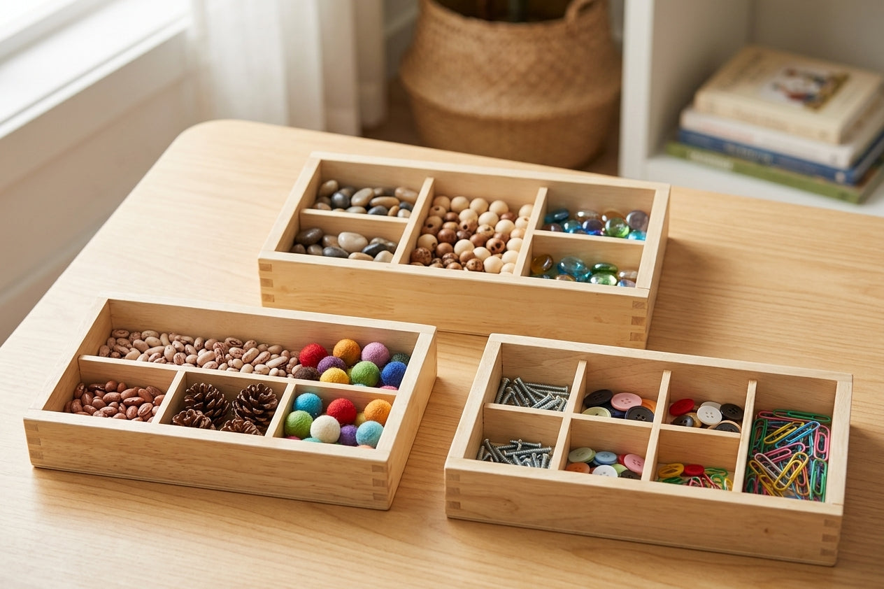 Montessori Sorting Trays Set of 3