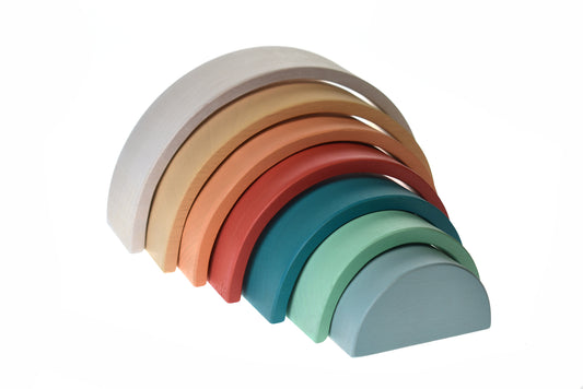 Terracotta Wooden Stacking Rainbow