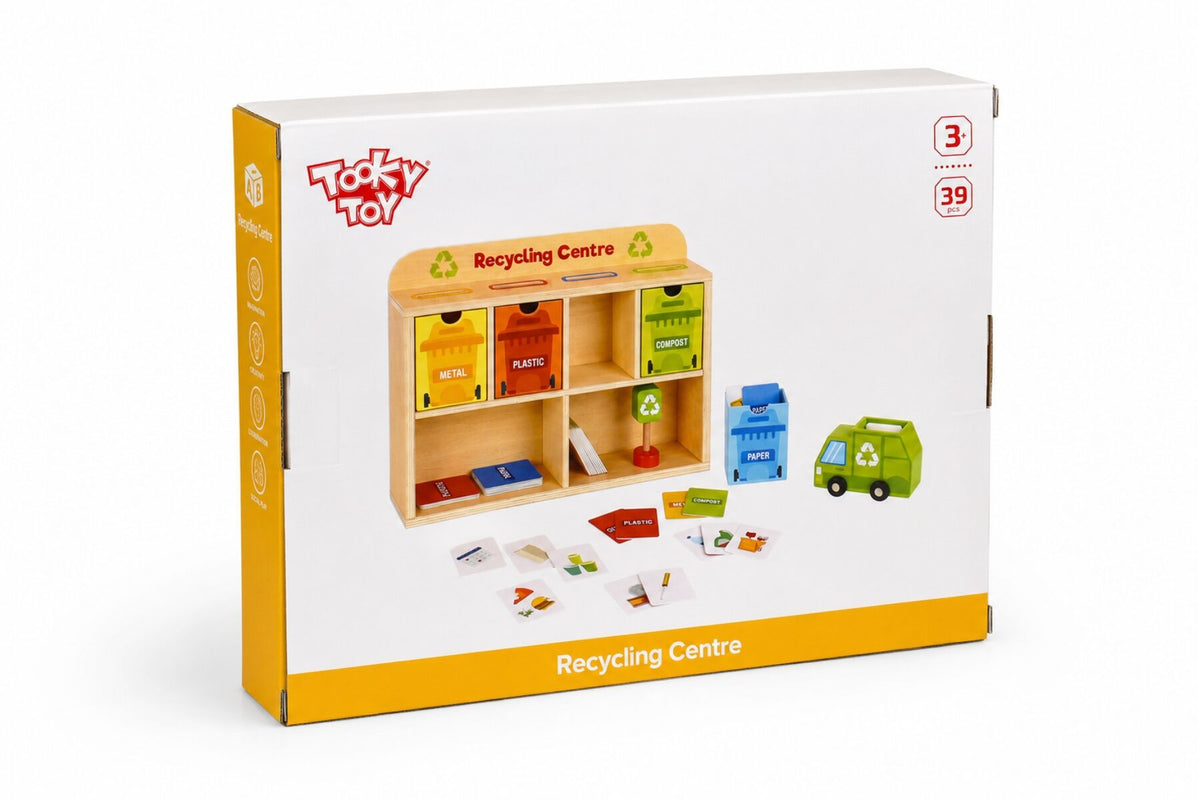 Wooden Recycling Centre Sorting Game