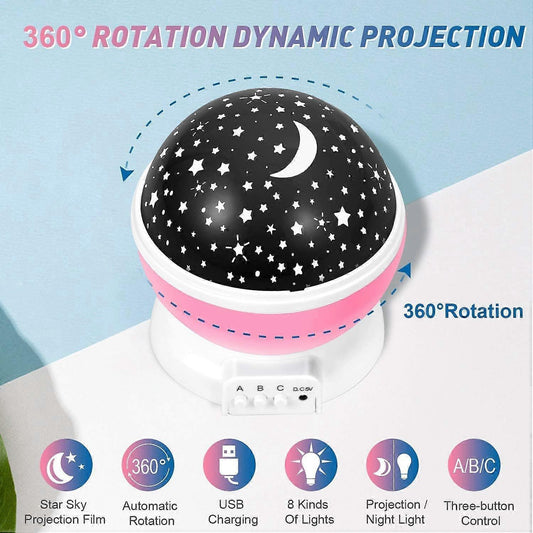 Moon & Star Sensory Projector Night Light – product image 2