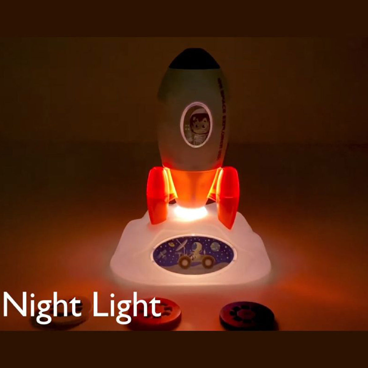 Rocket Projector Night Light Kids STEM Toy - Outer Space Planet – product image 8