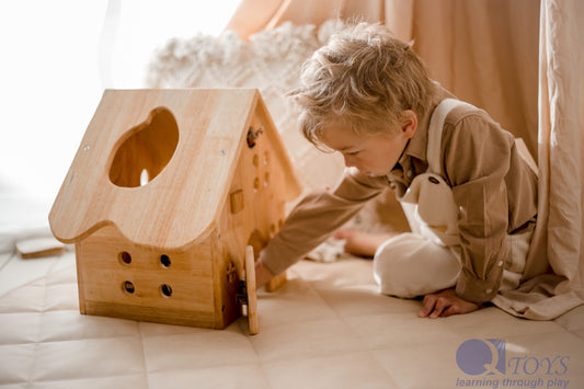 Wooden Barn House | Montessori Pretend Play