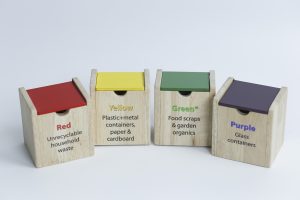 Wooden Recycling & Waste Bin Sorter | Eco Learning Toy