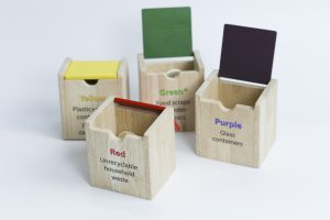 Wooden Recycling & Waste Bin Sorter | Eco Learning Toy