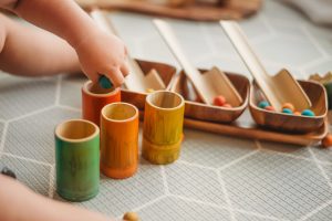 Rainbow Bamboo Sorting Tubes Set