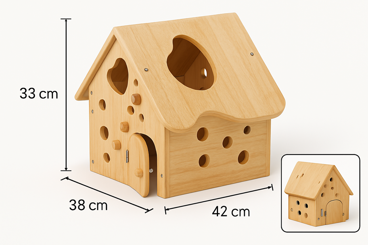 Wooden Barn House | Montessori Pretend Play