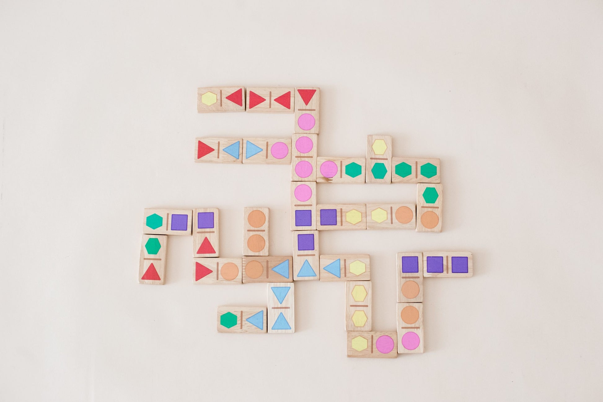 Sustainable Geo Dominoes Set
