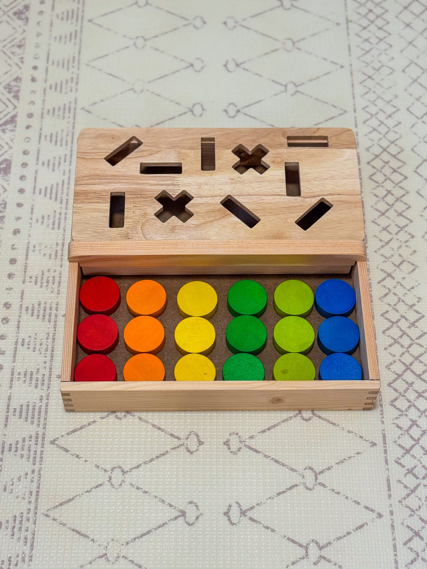 Montessori Sand Tray With Coin Insert