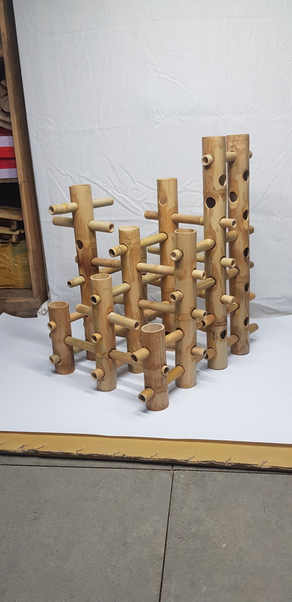 35-Piece Outdoor Bamboo Construction Set