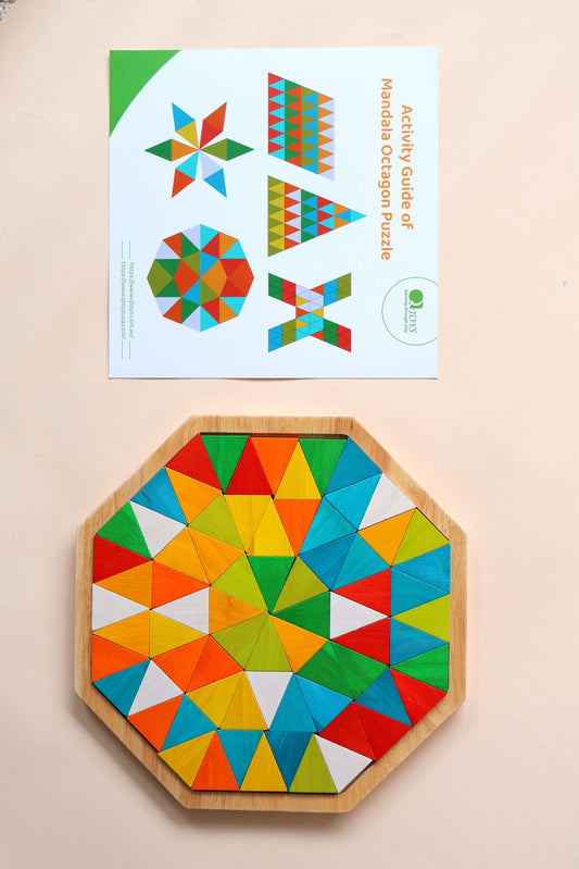 Wooden Mandala Octagon Puzzle