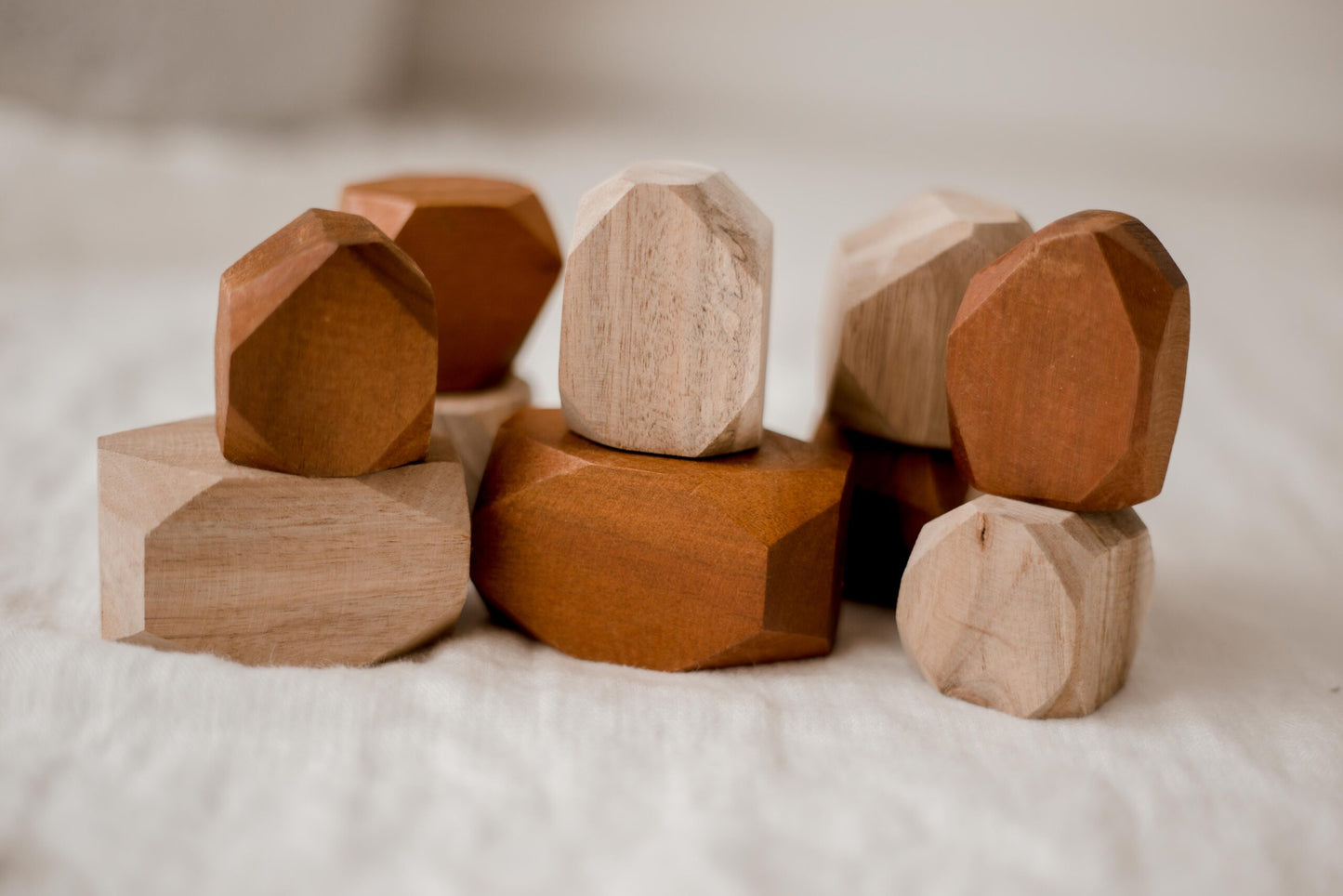 Two-Tone Wooden Gems Set