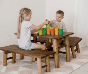 Rainbow Bamboo Sorting Tubes Set