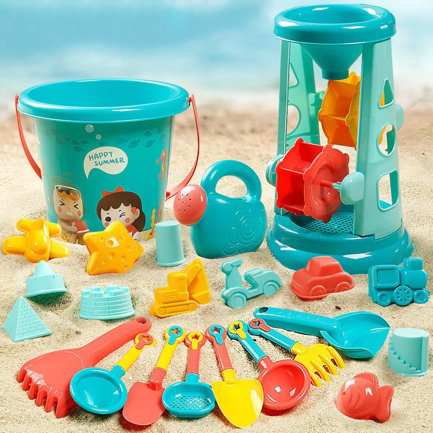 23-Piece Kids Beach Toy Set