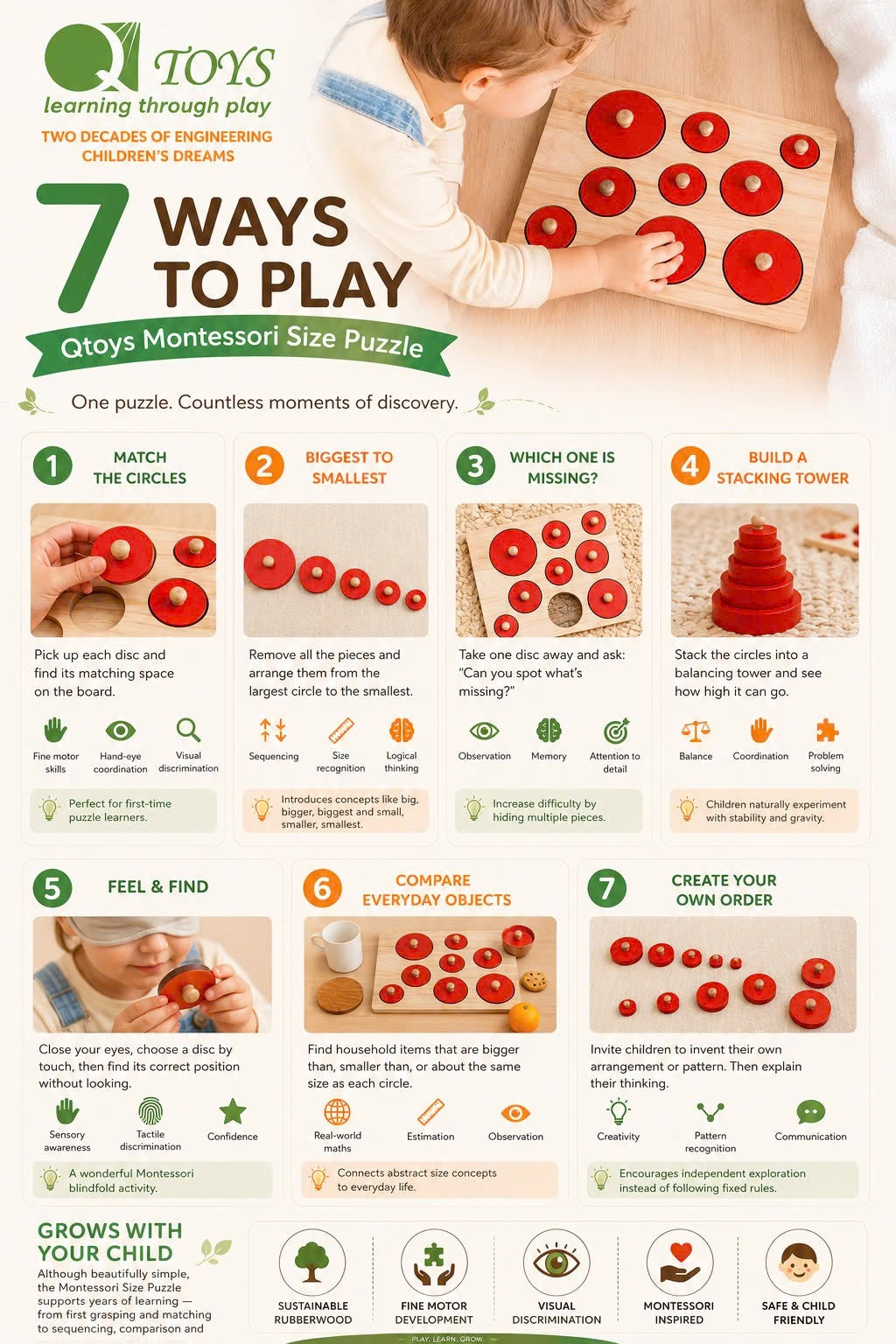 Montessori Size Puzzle – product image 3
