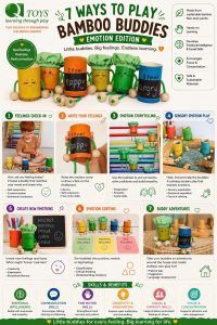 Bamboo Buddies Emotion Set | Feelings & Self-Regulation Toy