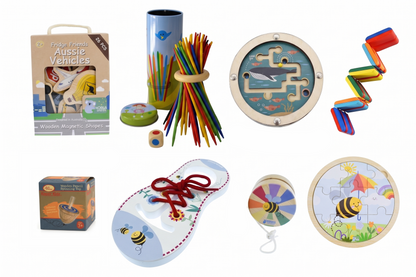 Wooden Playtime Gift Set | 8 Developmental Toys - image 2