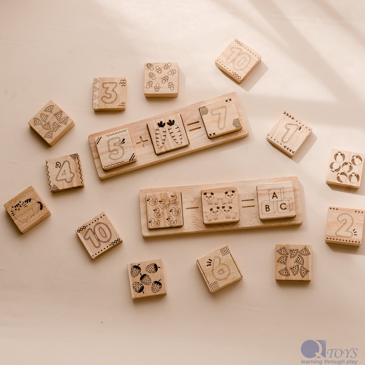 Interactive Two-Piece Math Frame