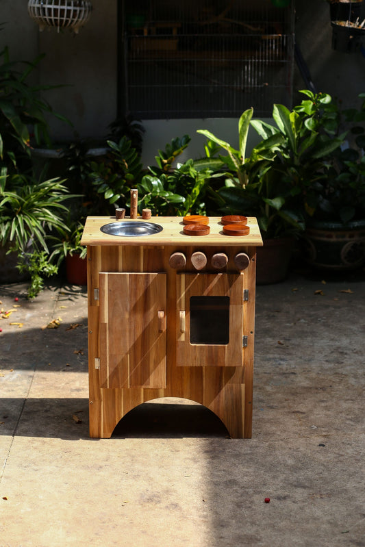 Wooden Stove and Sink Play Set