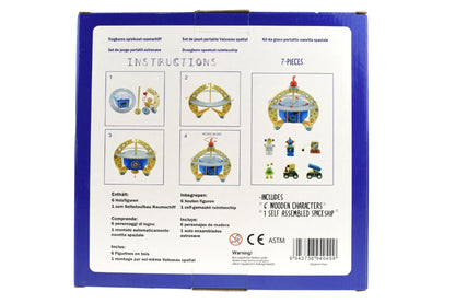 Wooden Flying Saucer Space Adventure Play Set