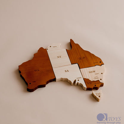 Montessori Wooden Geography Learning & Puzzle Set