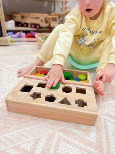 Montessori Sand Tray + Shape Tray Insert | Sensory Learning Bundle