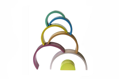 Vintage Wooden Stacking Rainbow – 7 Piece