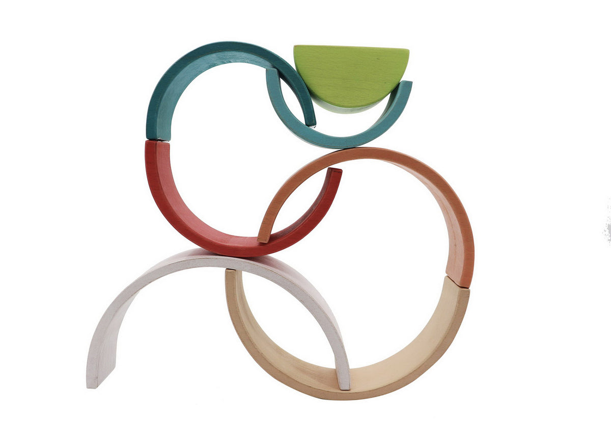 Terracotta Wooden Stacking Rainbow
