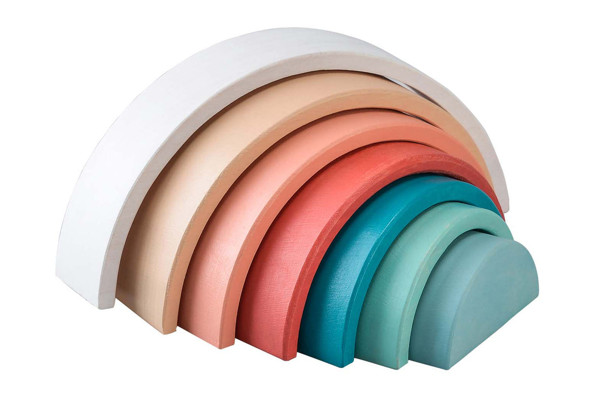 Terracotta Wooden Stacking Rainbow