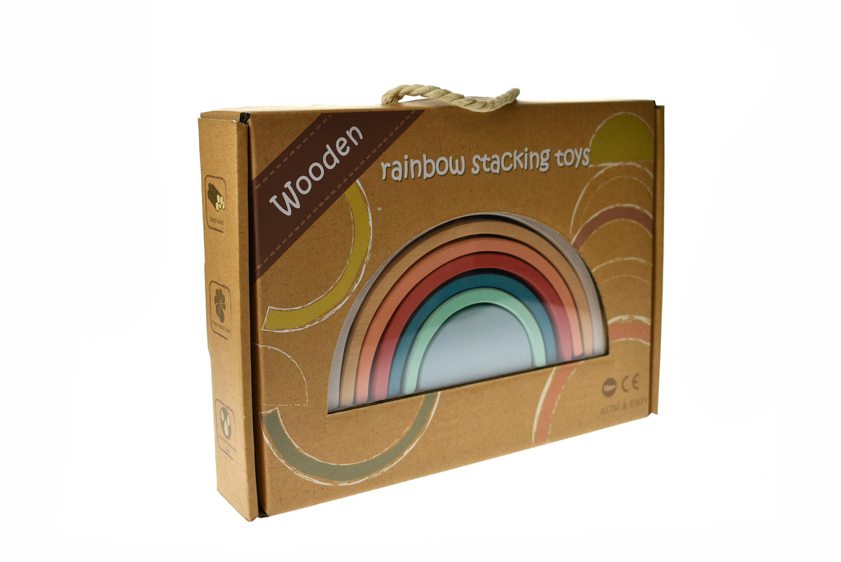 Terracotta Wooden Stacking Rainbow