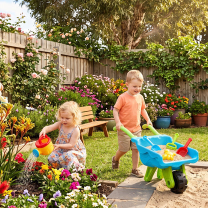 Keezi Sand Play Wheelbarrow Set