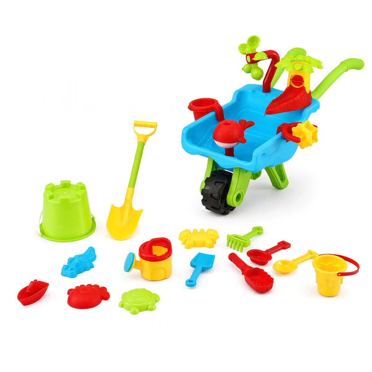 Keezi Sand Play Wheelbarrow Set