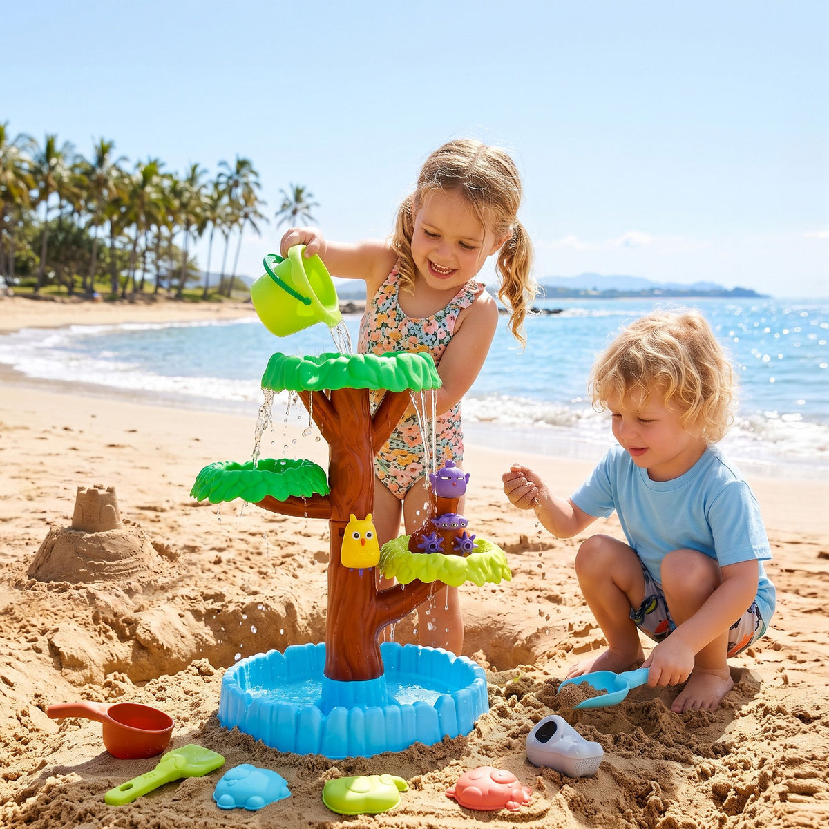 Keezi Tree Sand & Water Play Table – 62cm