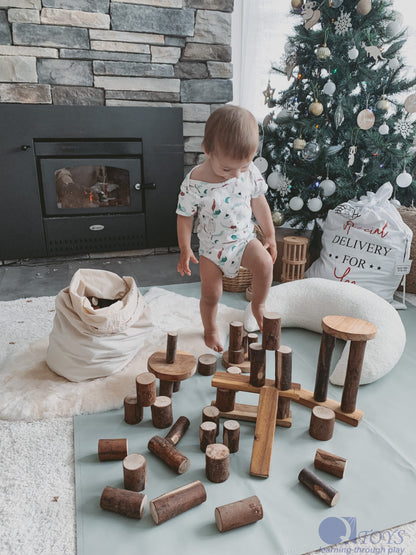 106-Piece Natural Tree Block Set