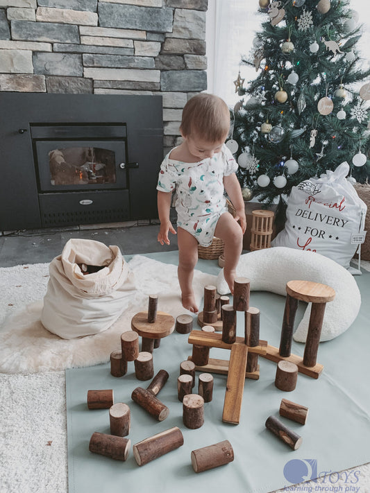 106-Piece Natural Tree Block Set