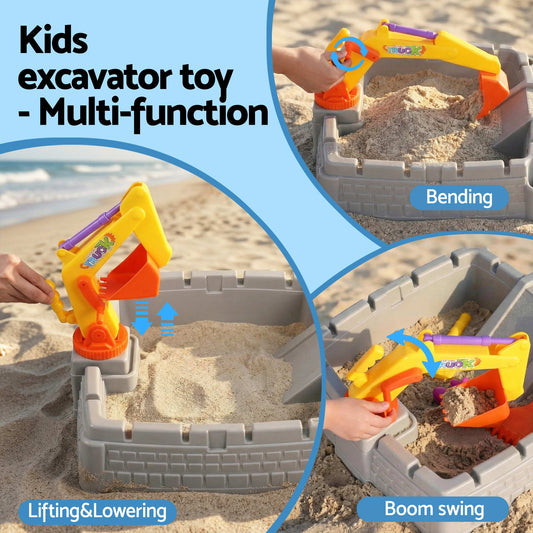 Keezi 2-in-1 Sandpit & Water Table with Excavator – product image 2
