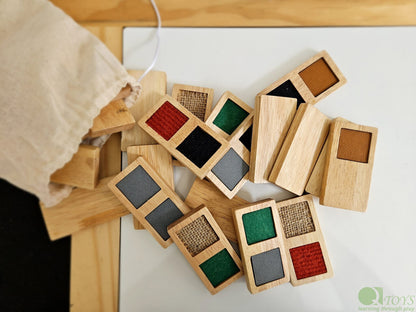 Sensory Domino Set | Wooden Tactile Matching & Learning Game