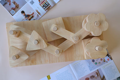 Stack A Block Board – Wooden Shape Sorting Toy
