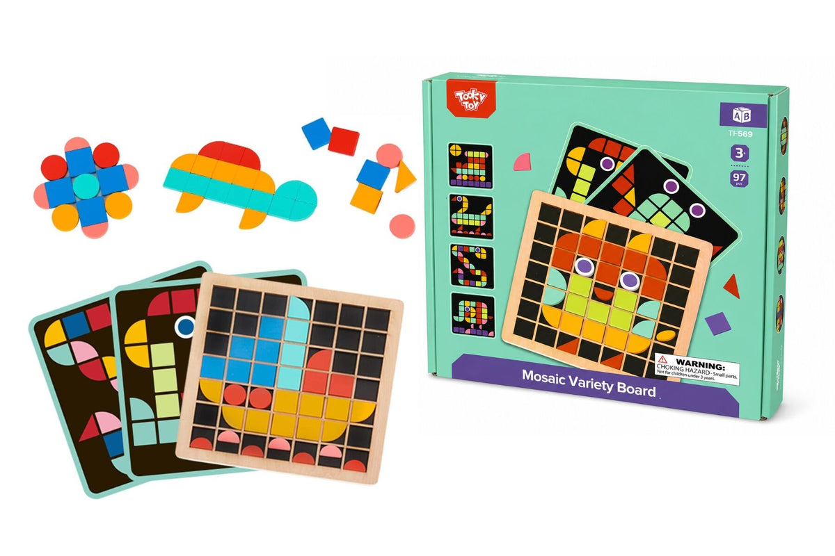 Wooden Mosaic Variety Board Game