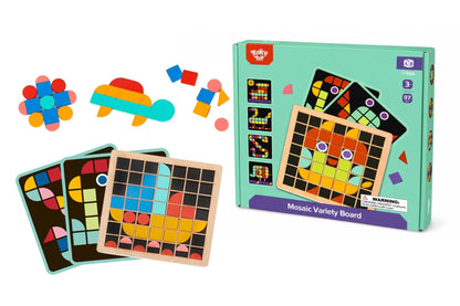 Wooden Mosaic Variety Board Game