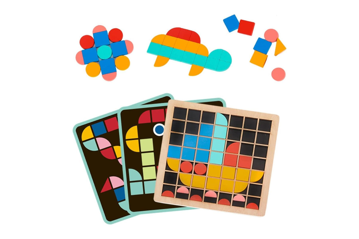 Wooden Mosaic Variety Board Game