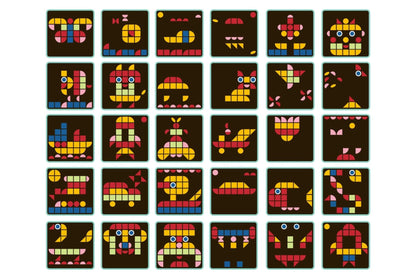 Wooden Mosaic Variety Board Game