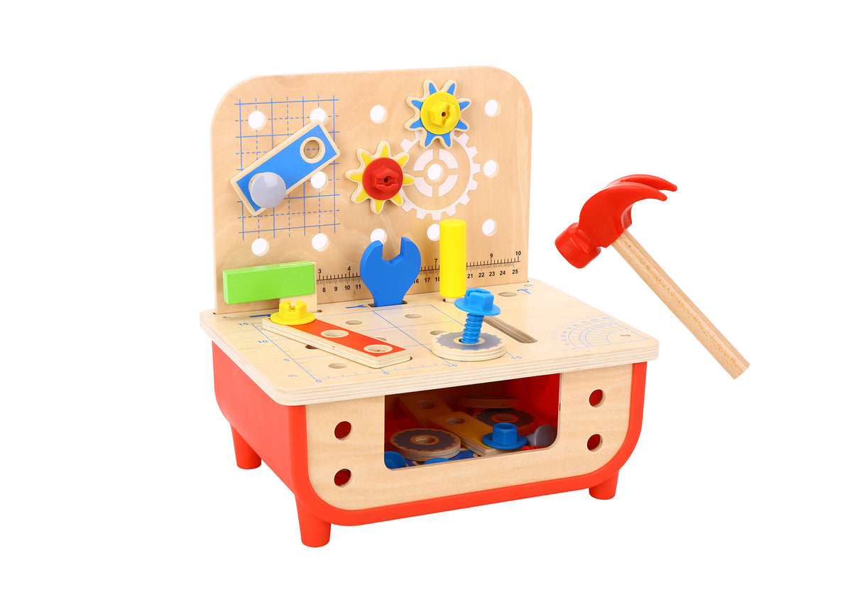 Deluxe Wooden Work Bench | Fine Motor Pretend Play - image 2