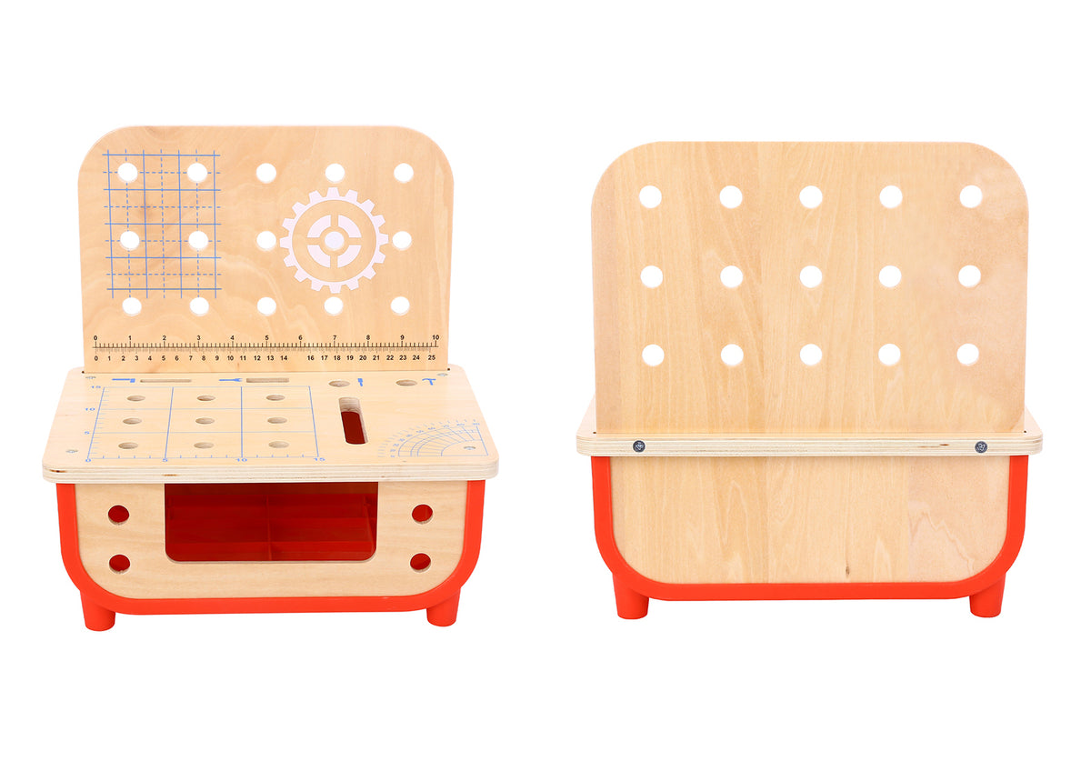 Deluxe Wooden Work Bench | Fine Motor Pretend Play - image 4