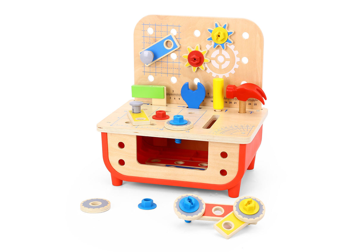 Deluxe Wooden Work Bench | Fine Motor Pretend Play - image 5