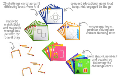 Creative Matchsticks Magnetic Puzzle Game