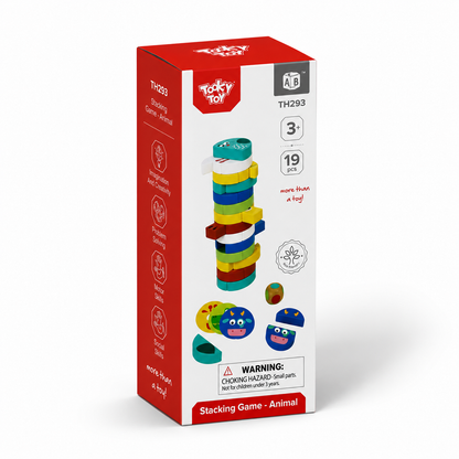 Wooden Animal Stacking Game