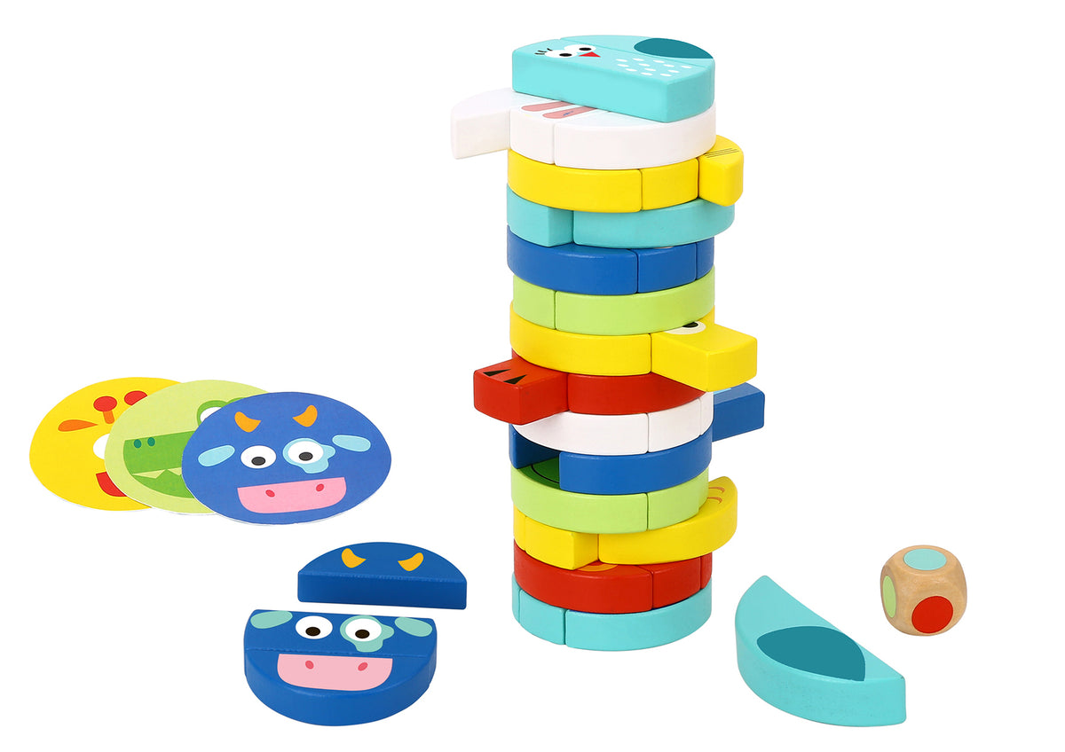 Wooden Animal Stacking Game