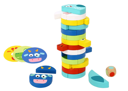 Wooden Animal Stacking Game